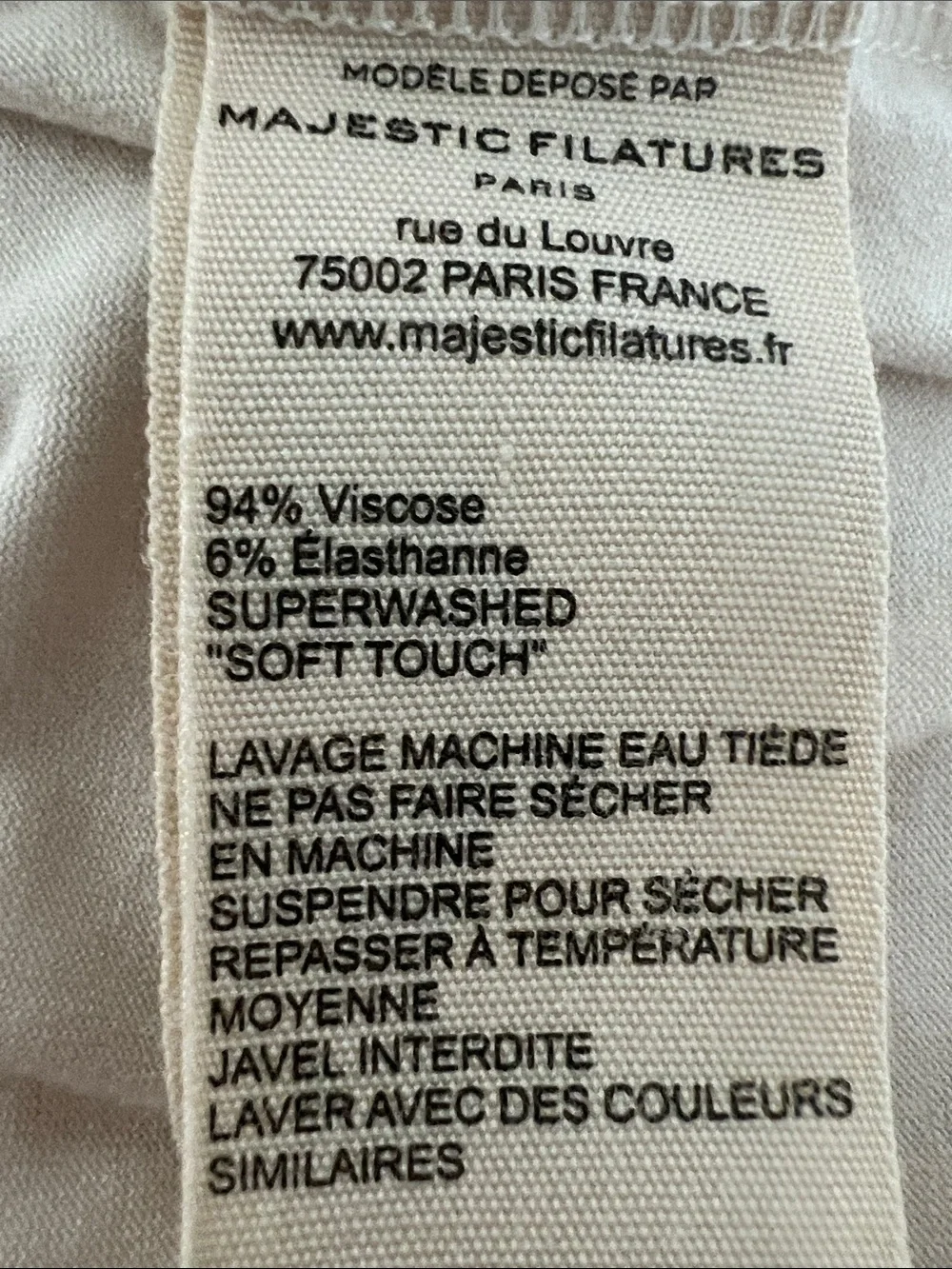 Majestic Filatures top.